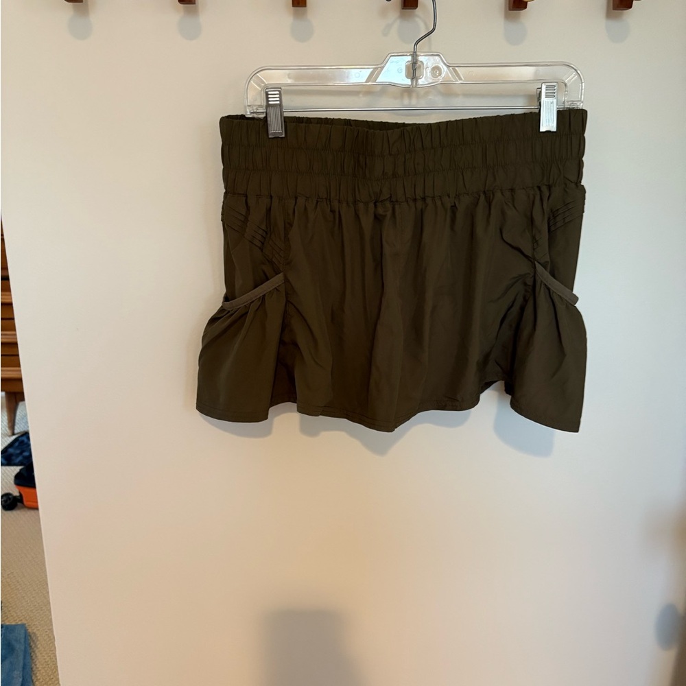 FP Movement by Free People Dark Olive Athletic Shorts